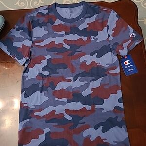 Champion Women's SZ S Loose Fit  Camo Soft Touch Classic T-Shirt NWT 100% COTTON